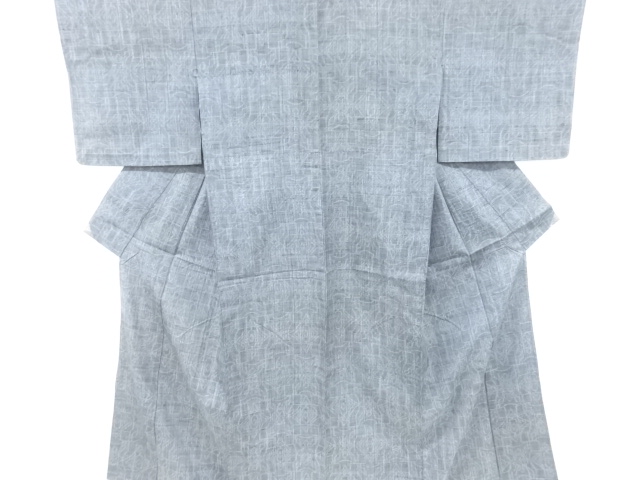 JAPANESE KIMONO / ANTIQUE HITOE KIMONO / SILK / TSUMUGI / WOVEN SARASA PATTERN